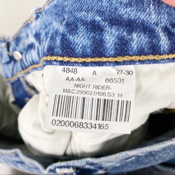 Levi's Made and Crafted Leather Embellished 501 Skinny Jeans - Picture 6 of 7